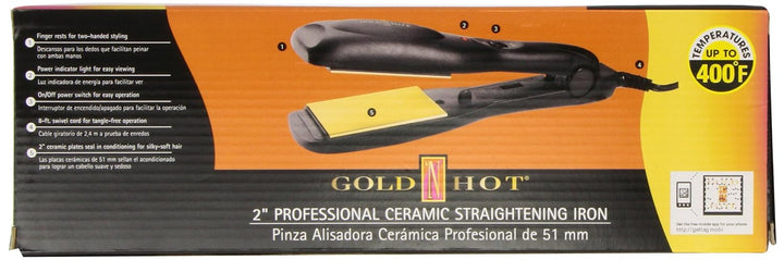 Gold N Hot Gh2143 Cerámica Profesional Alisador Cerámico Plancha 2...