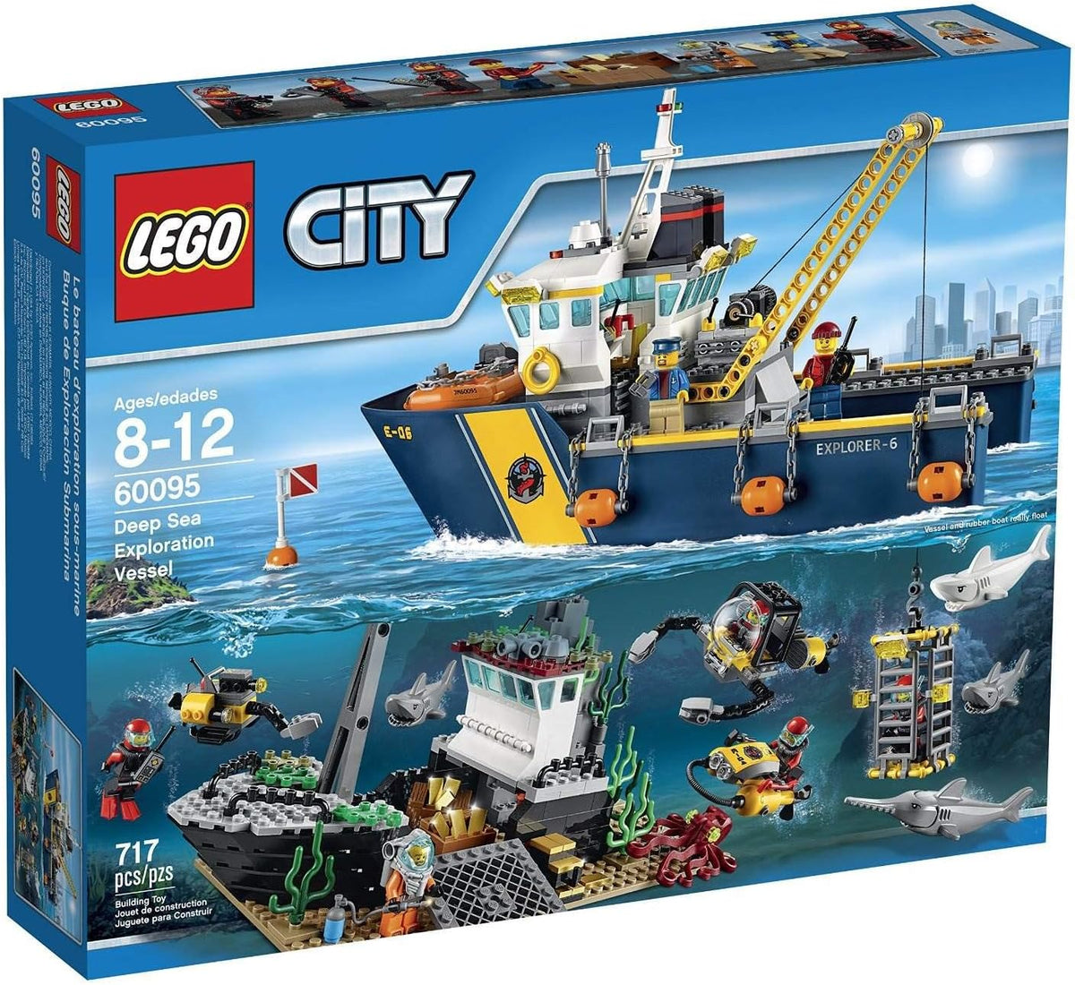 Juego de construcción LEGO de exploración de barco hundido. , Multicolor