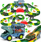 Juguetes de pista de dinosaurios para niños, juego de 219 pistas de