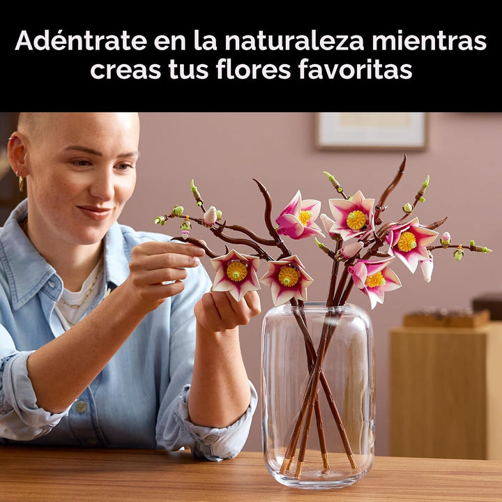 LEGO Botanicals Magnolia Branches - Juego de construcción para adul...