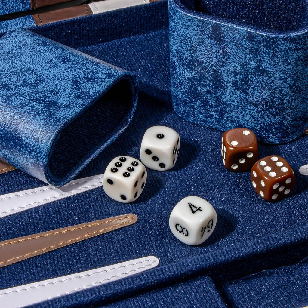 Juego de backgammon portátil para adultos, juego de mesa de viaje con