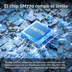 WAVLINK Estación de acoplamiento para portátil, base SM770, triple HDMI