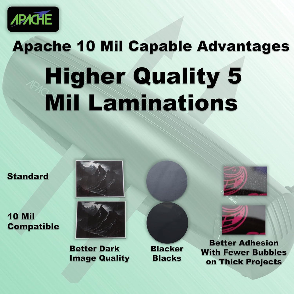 Apache Laminador térmico de 13 pulgadas 3-10 mil (y hasta 13 y 16 mil)