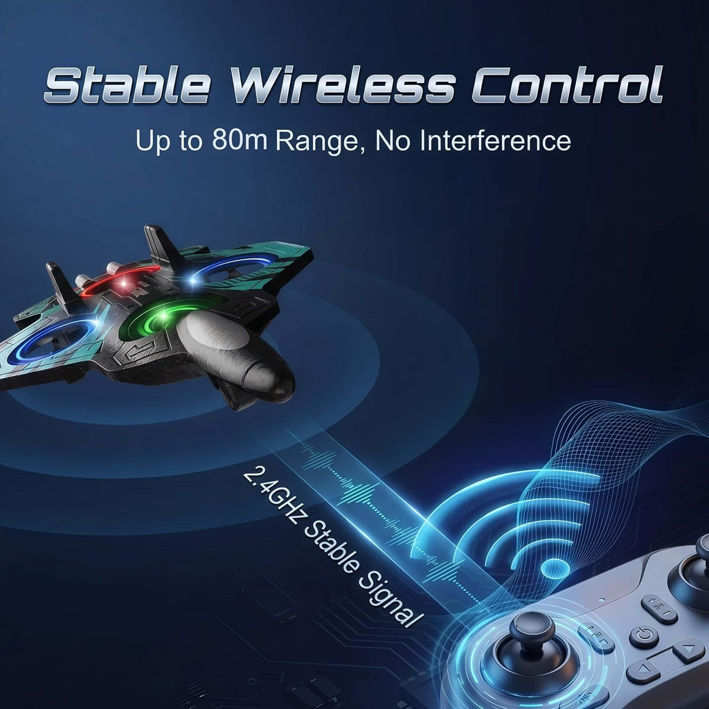 Foam RC Planes Remote Control Airplanes con LED (Azul 2 Batteries)