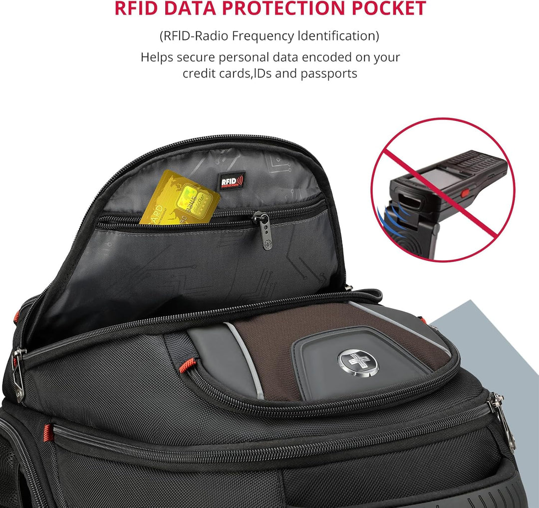 Swissdigital Design J14-32 - Mochila para laptop para hombre, bolsa...