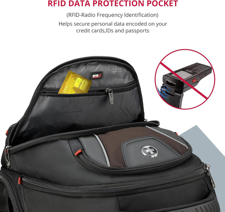 Swissdigital Design J14-32 - Mochila para laptop para hombre, bolsa...