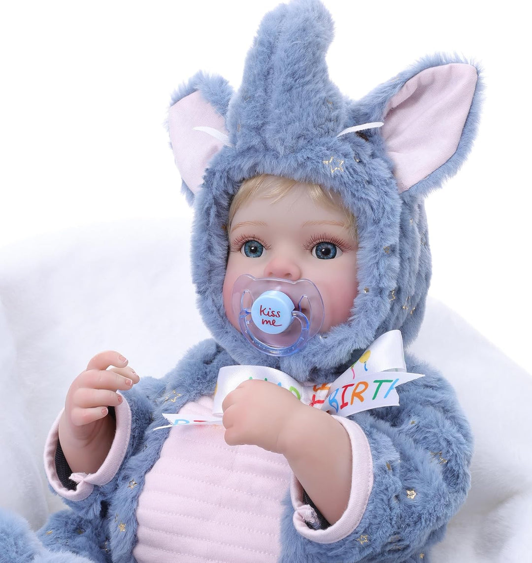 Doldeyiy Muñeca de bebé, muñeca de bebé realista de 20 pulgadas con...