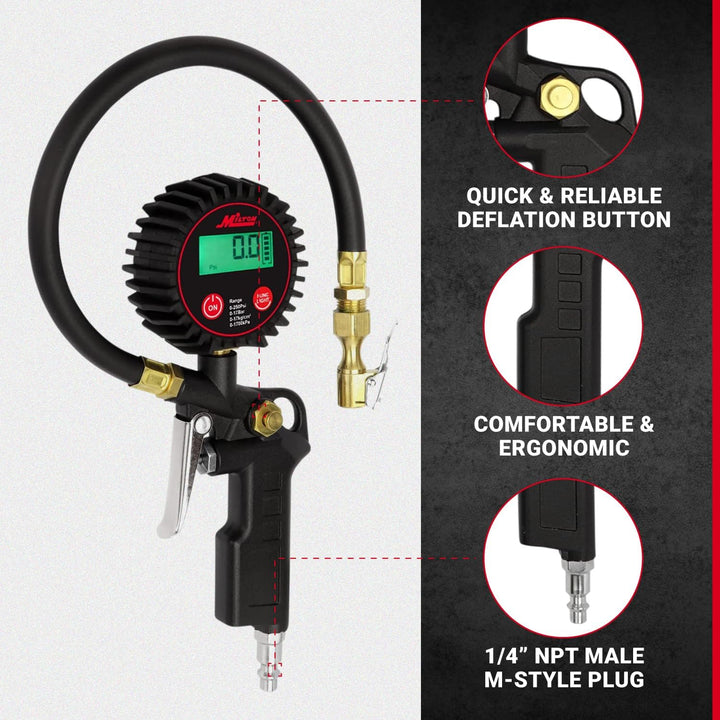 Milton 507KIT Inflador Digital de Neumáticos Accesorios para Automó...