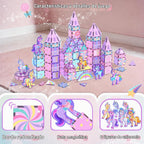 GobiDex Juego de construcción de 100 piezas de azulejos magnéticos de