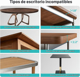 PEGZONE Soporte vertical para laptop con 2 ranuras para debajo del...
