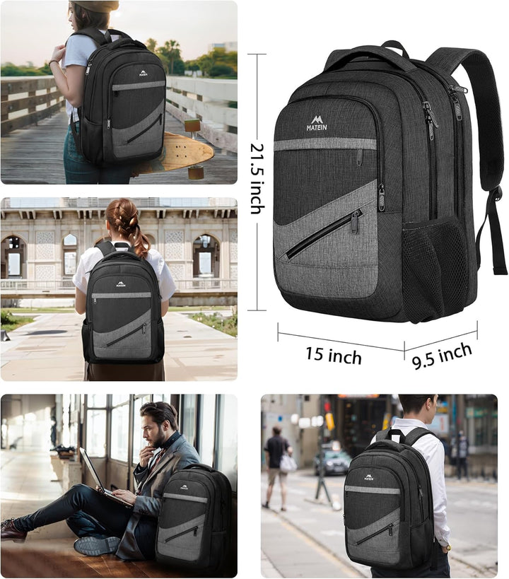MATEIN Mochila extragrande de viaje para laptop de 50 L, resistente...