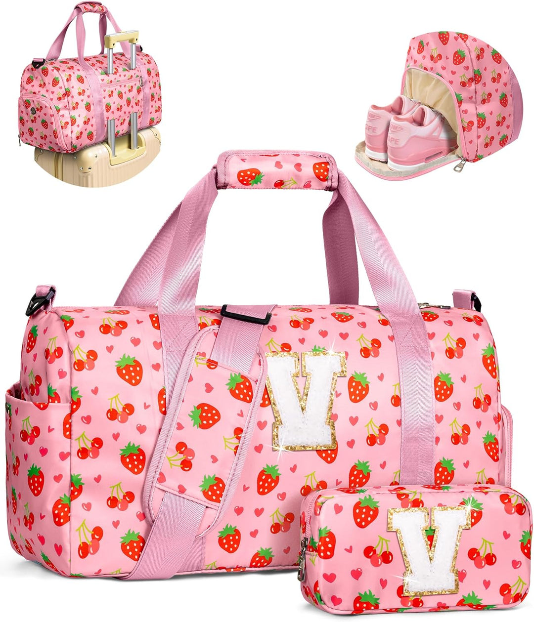 Regalos Elilier para niñas, bolsa de lona inicial para niños, linda...