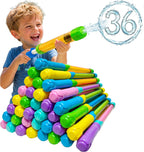 Pistola de agua para niños y adultos: paquete de 36 chorros de agua a granel para fiestas de piscina al aire libre, patio trasero, playa de verano, juguete de disparo de agua de 12.6 pulgadas