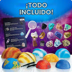 National Geographic Space Gemstone Dig Kit con 16 Real Specimens