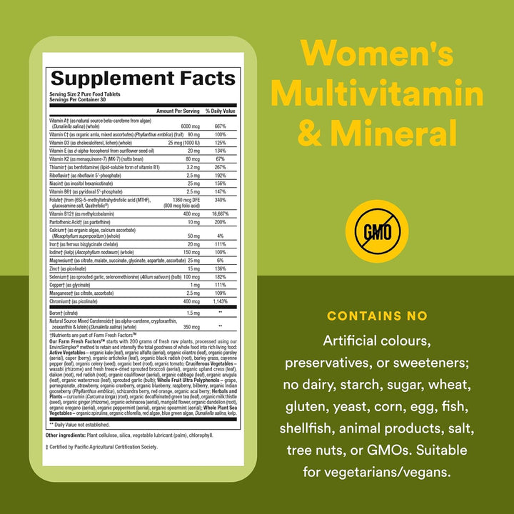 Whole Earth &amp; Sea de Natural Factors, Multivitamínico y mineral...