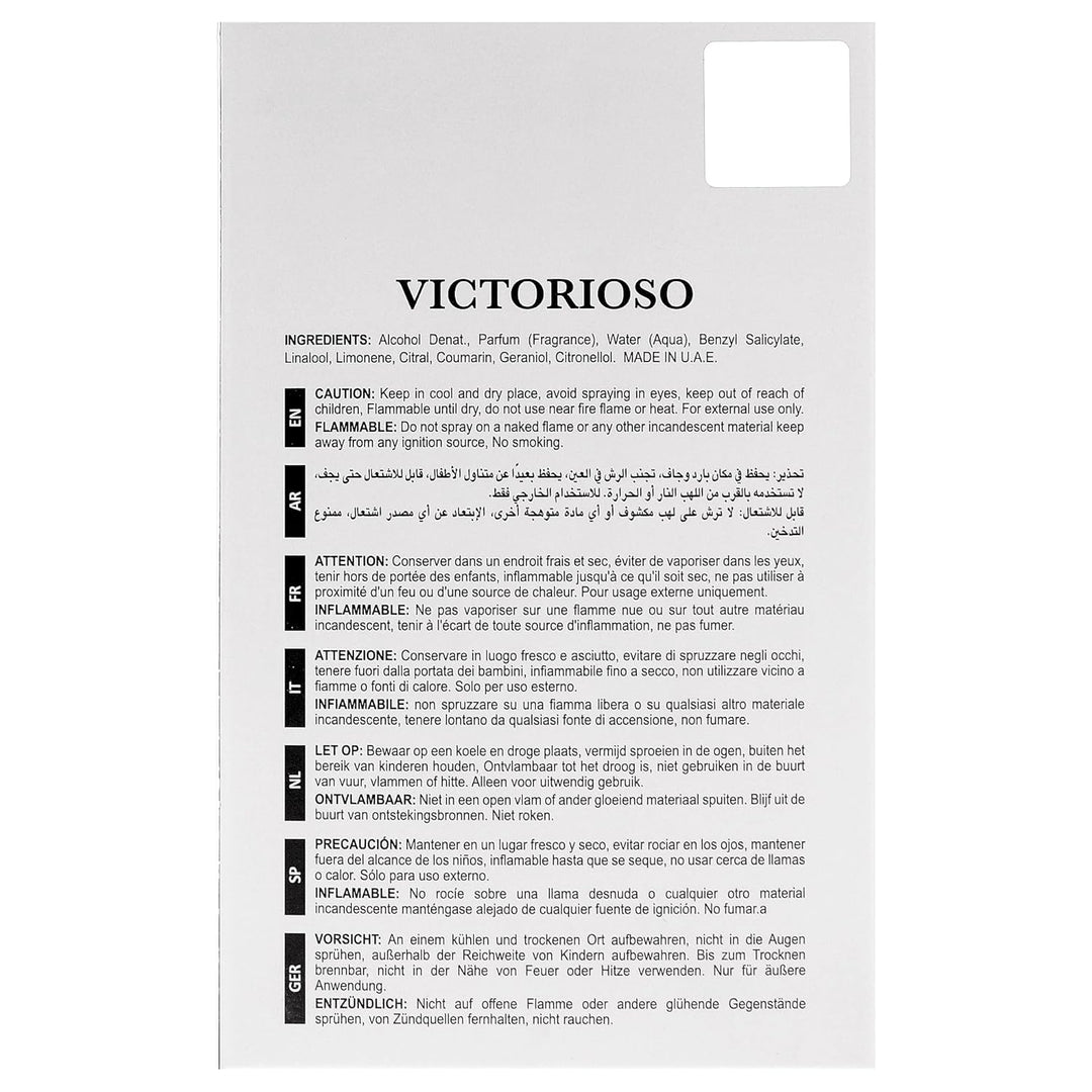 Maison Alhambra Victorioso Myth Espray de Perfume para Hombre, 3.4...