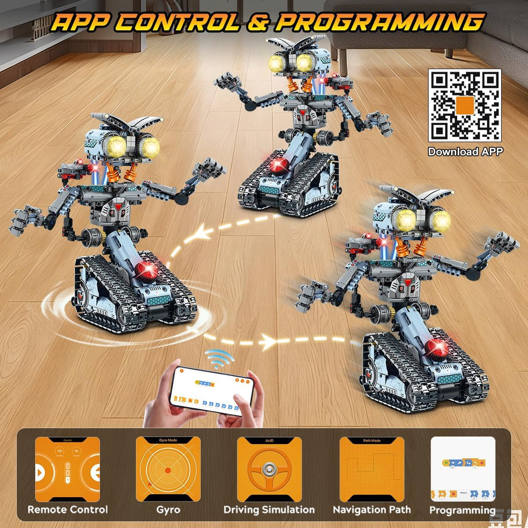 Robot de construcción de juguete con luces juego de