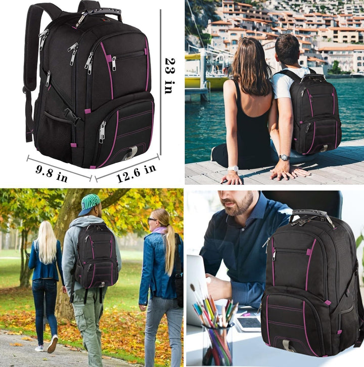 LTINVECK - Mochila extra grande, compatible con TSA, para portátil...