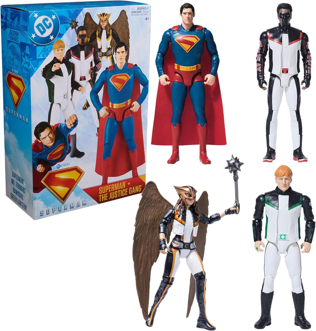DC Comics - Juego de figuras de acción, 12 pulgadas, paquete de 4