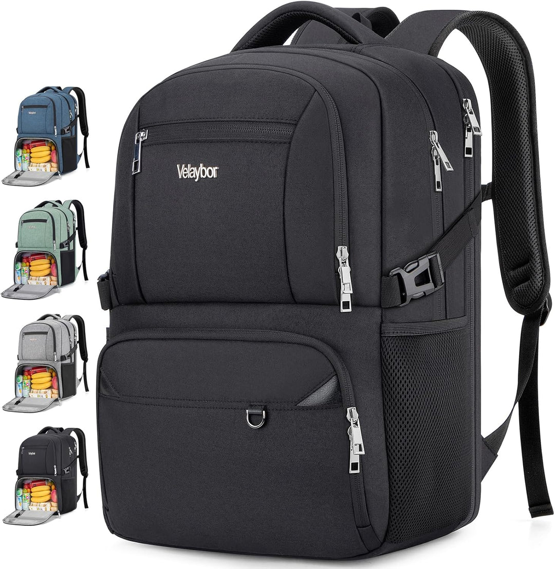 Velaybor Mochila de almuerzo aislada para laptop de 17 pulgadas, mo...