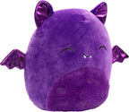 Squishmallows - Peluche de murciélago morado Blas de 10 pulgadas