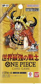 Bandai Paquete de refuerzo de juego de cartas de una pieza El guerrero más fuerte del mundo [OP-17] (caja) 24 paquetes