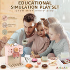 Juguete para niños, accesorios de cocina de madera, juego de simulación