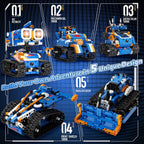 Kit de Construcción de Robot STEM 5 en 1, 560 PIEZAS APP/Control Remoto Robótica Mech RC para Niños de 8-12 Años, Kit de Ciencia Set de Juguetes de Robots de Codificación, Regalos de Cumpleaños