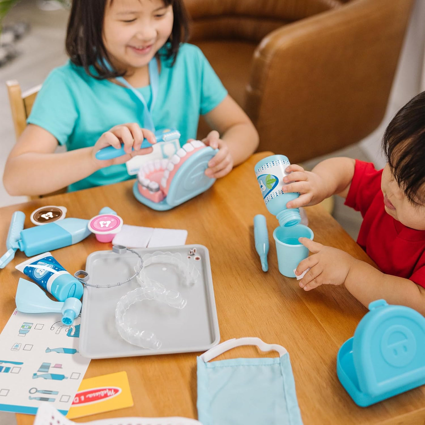 Melissa Doug - Juego de dentista Super Smile con conjunto