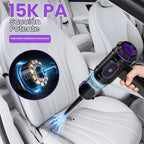 Mini aspiradora de mano para coche, 15000PA, 2 en 1