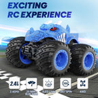 BAODLON Coche Monstruo de Control Remoto, Camiones Monstruo RC de 2...