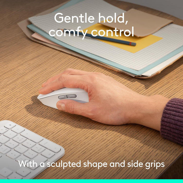 Logitech Signature Comfort M840 L - Ratón inalámbrico Bluetooth con...