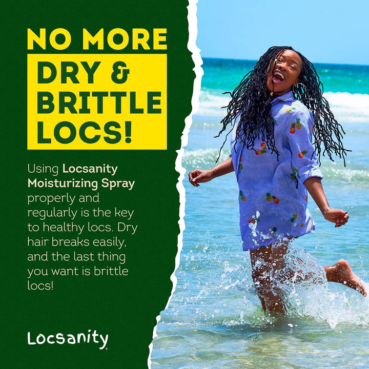 Locsanity Spray hidratante diario de agua de rosas y menta \u2013 S...