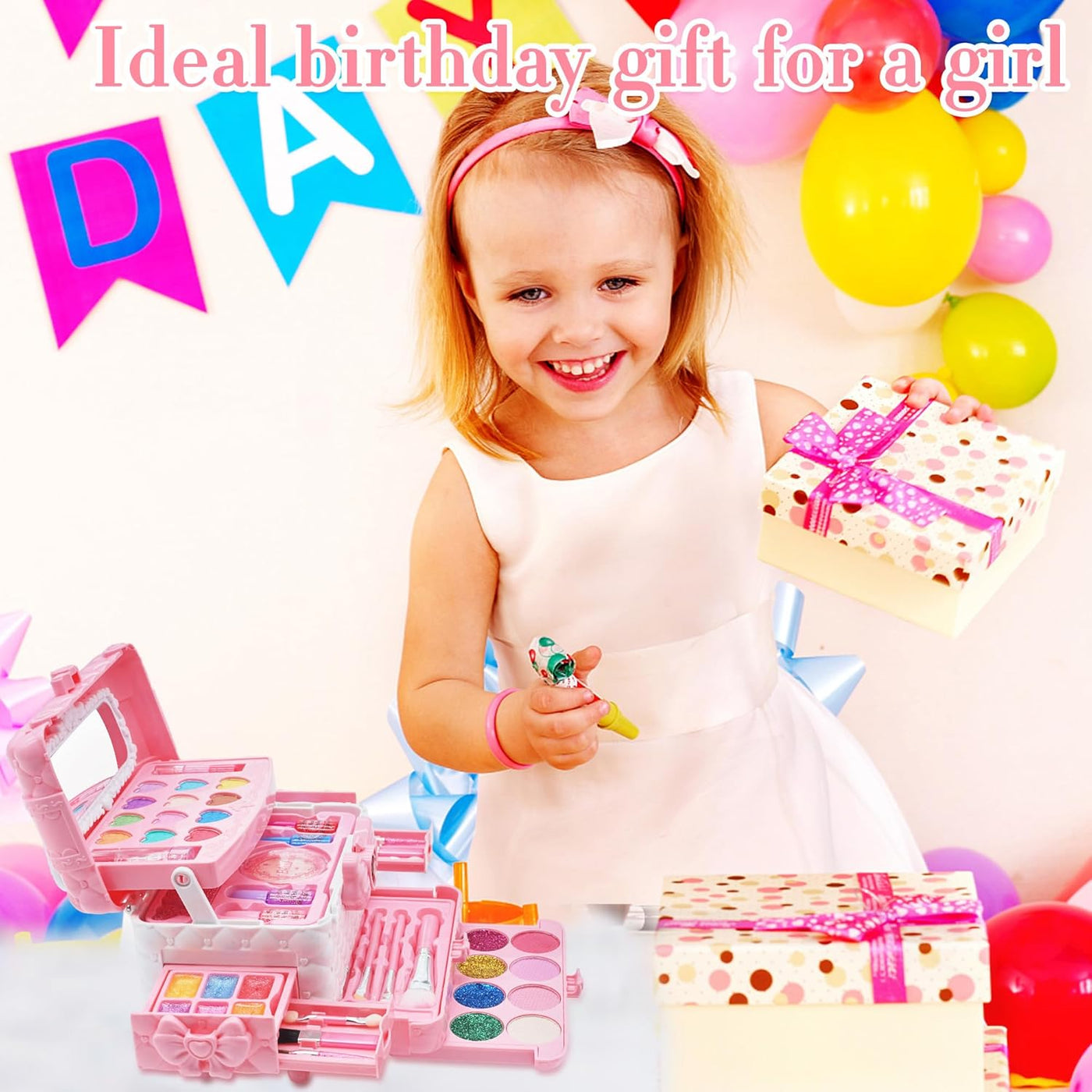 Kit de Maquillaje para Niñas - Maquillaje Lavable No Tóxico para Ni...