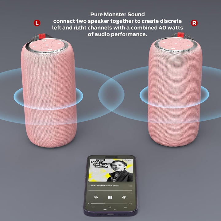 Monster S310 Altavoz Bluetooth actualizado, altavoz portátil de 30...