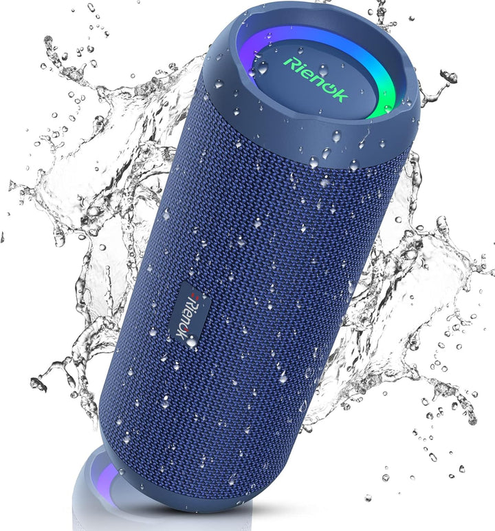 RIENOK - Altavoz Bluetooth portátil 30W, emparejamiento dual, sonid...