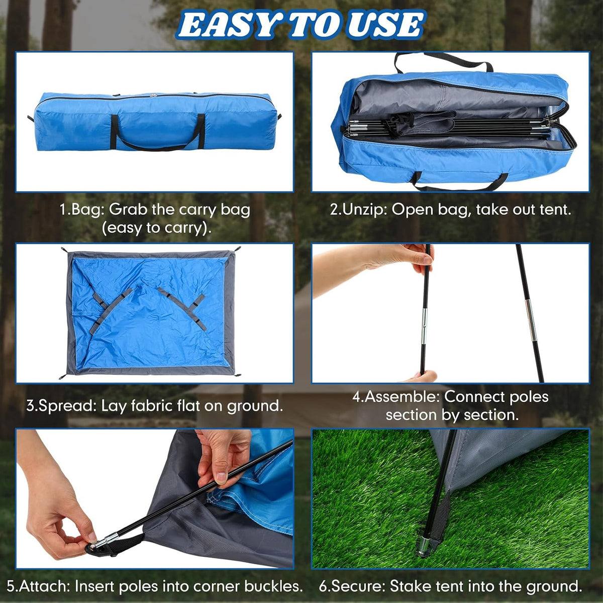 Woanger Paquete de 12 tiendas de campaña a granel para 2 personas para personas sin hogar, tienda de campaña ligera al aire libre con mosca de lluvia y bolsa de transporte, instalación impermeable a
