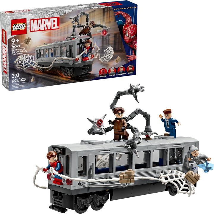 LEGO Marvel Spider-Man vs Doc Ock Subway Train Scene -