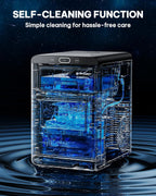 Silonn Nugget Ice Maker - Máquina de hielo triturado/guijarro de 44 libras/24 horas, tanque de agua frontal extraíble y cesta extraíble, acabado de acero inoxidable para cocina del hogar