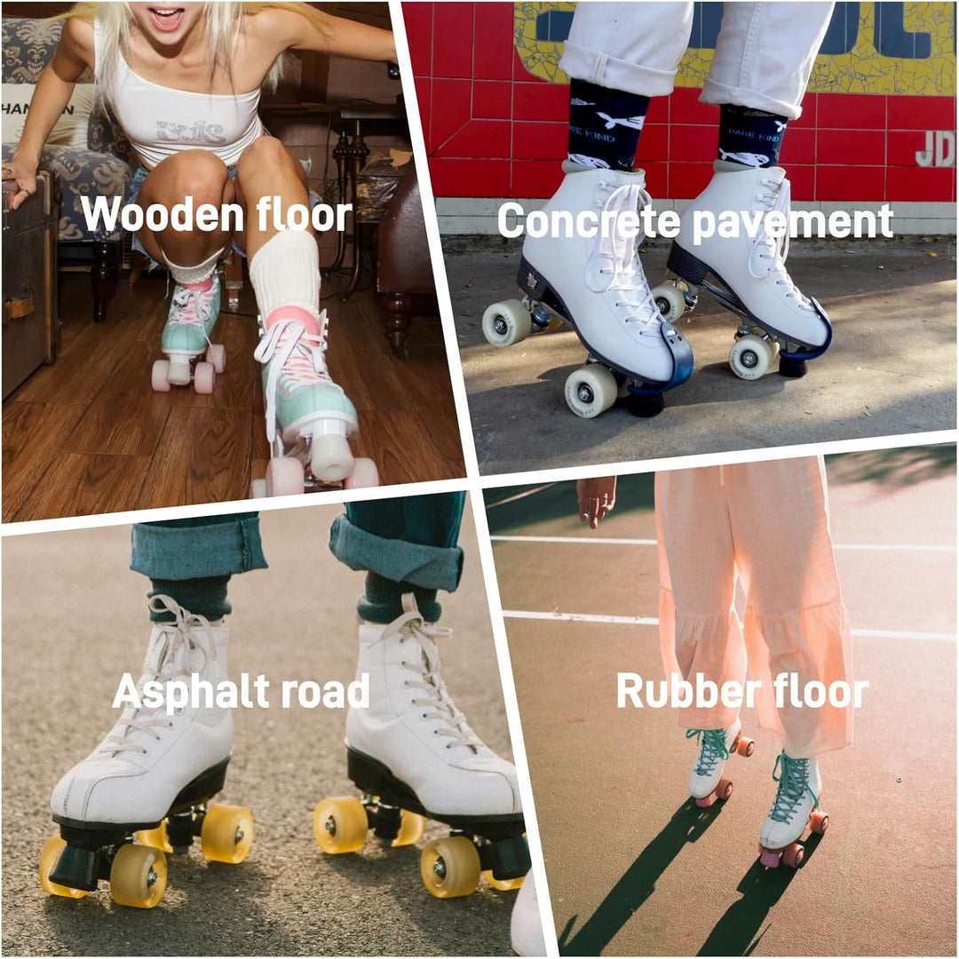 VORTRACK 78A - Ruedas para patines cuádruples paquete de 8