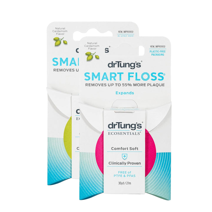 DrTung's Smart Floss - Hilo dental natural, sabor cardamomo, pa...