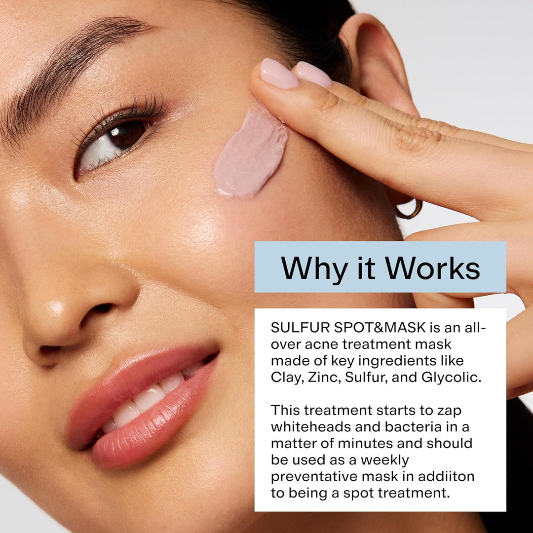CLEARSTEM SULFUR SPOT&amp;MASK Mascarilla facial para el acné - Mas...
