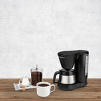 Cuisinart Cafetera de 5 tazas con jarra de acero inoxidable, cafetera con