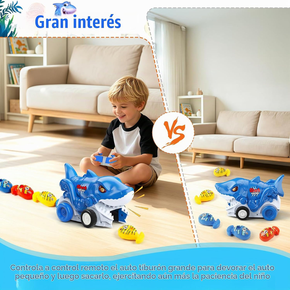 Juguetes para niños Monster Truck Toy Magnetic Remote Control Snake Chain