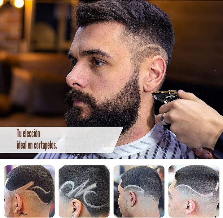 AMULISS Cortadora de pelo profesional para hombre, sin huecos, inal...
