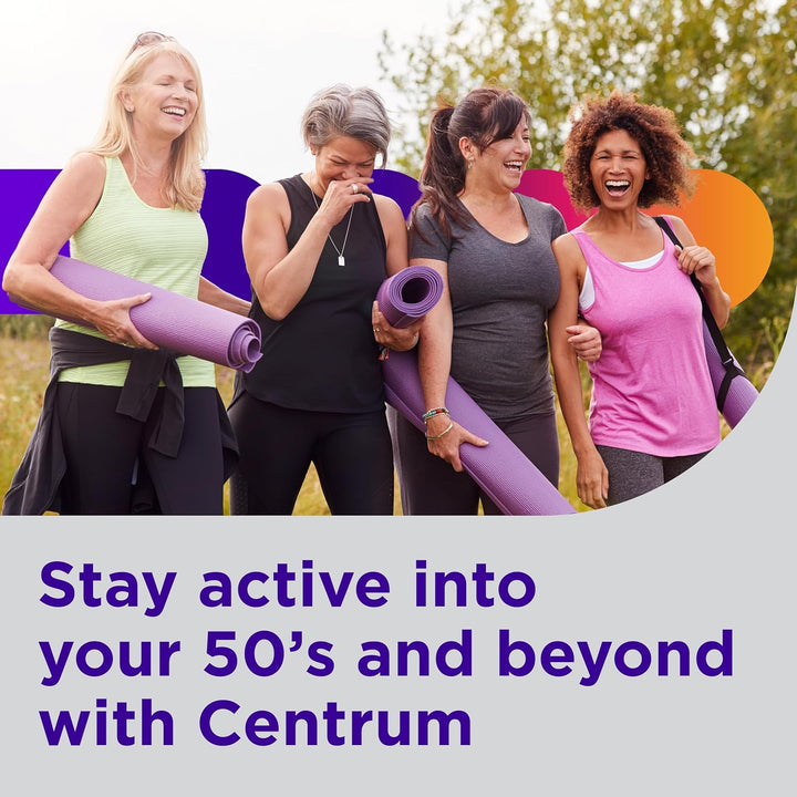 Centrum Silver - Multivitamínico para mujeres 50 Plus