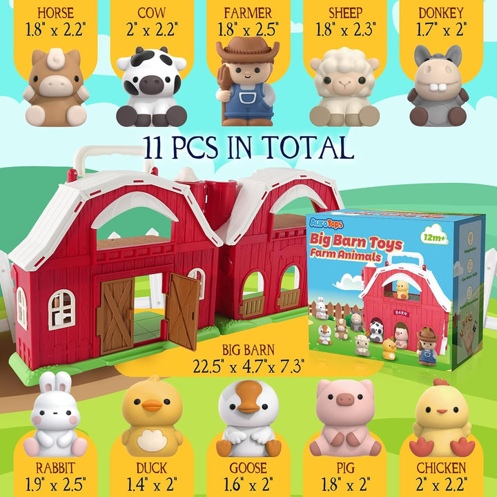 AuroTops Juguetes para niños y niñas de 1, 2 y 3 años, juego de gra...