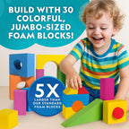 National Geographic - Juego de bloques de construcción de espuma jumbo para