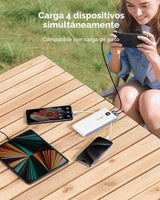 VEEKTOMX Cargador portátil con cables integrados de 10000 mAh, banc...