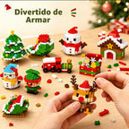 Calendario de Adviento de Navidad, bloques de construcción, 12 días Mini